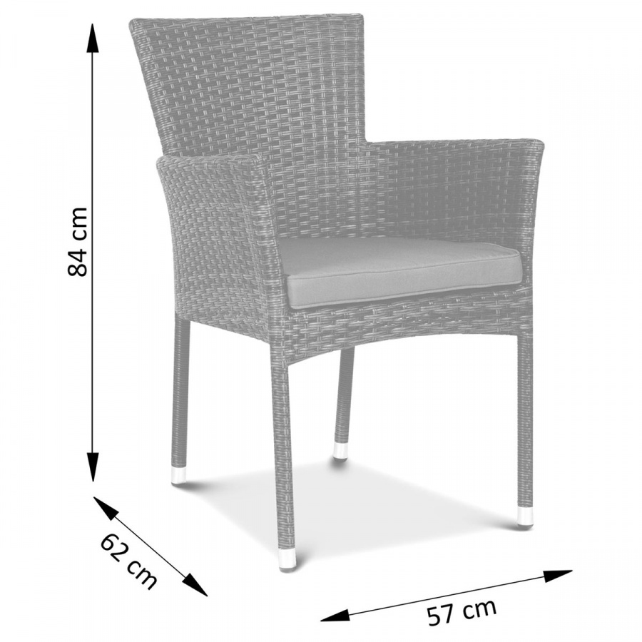 Fotel z technorattanu Lerida : Kolor - Modern Brown