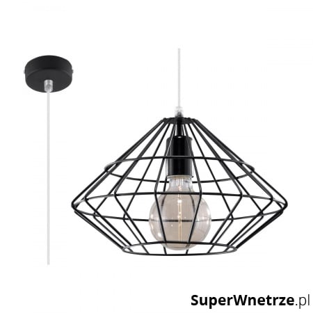 Lampa wisząca Sollux Lighting Umberto czarna
