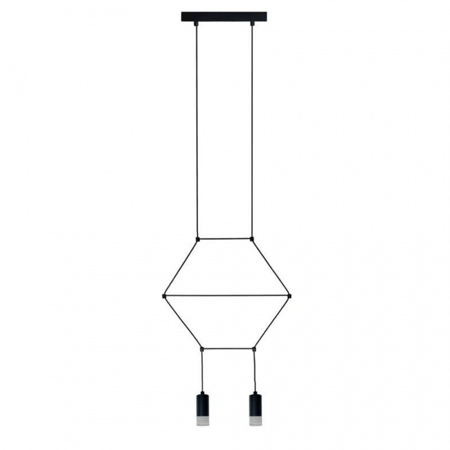 Lampa wisząca linea-2 czarna 35 cm
