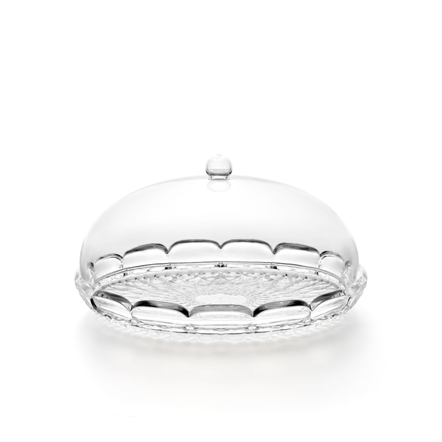 Mała, okrągła patera - transparentna