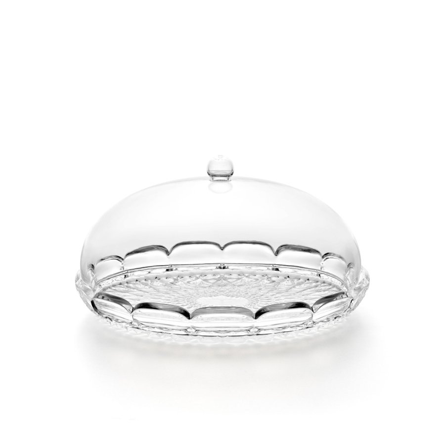 Mała, okrągła patera - transparentna