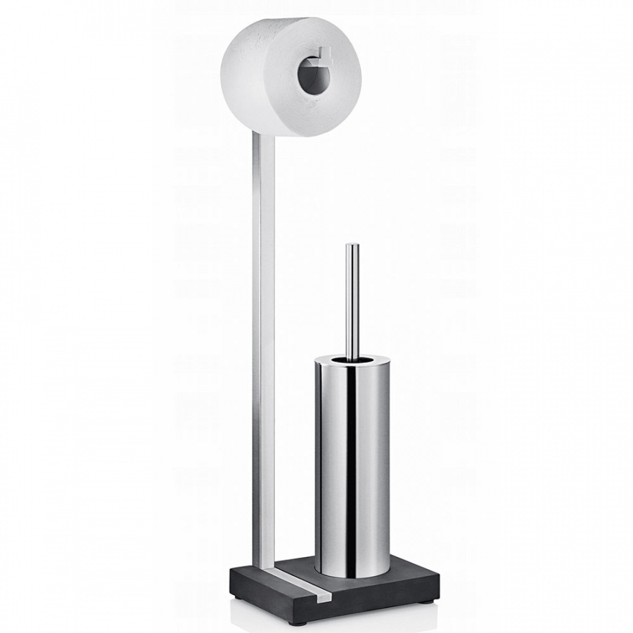 Szczotka do wc i stojak na papier Blomus Menoto matowa