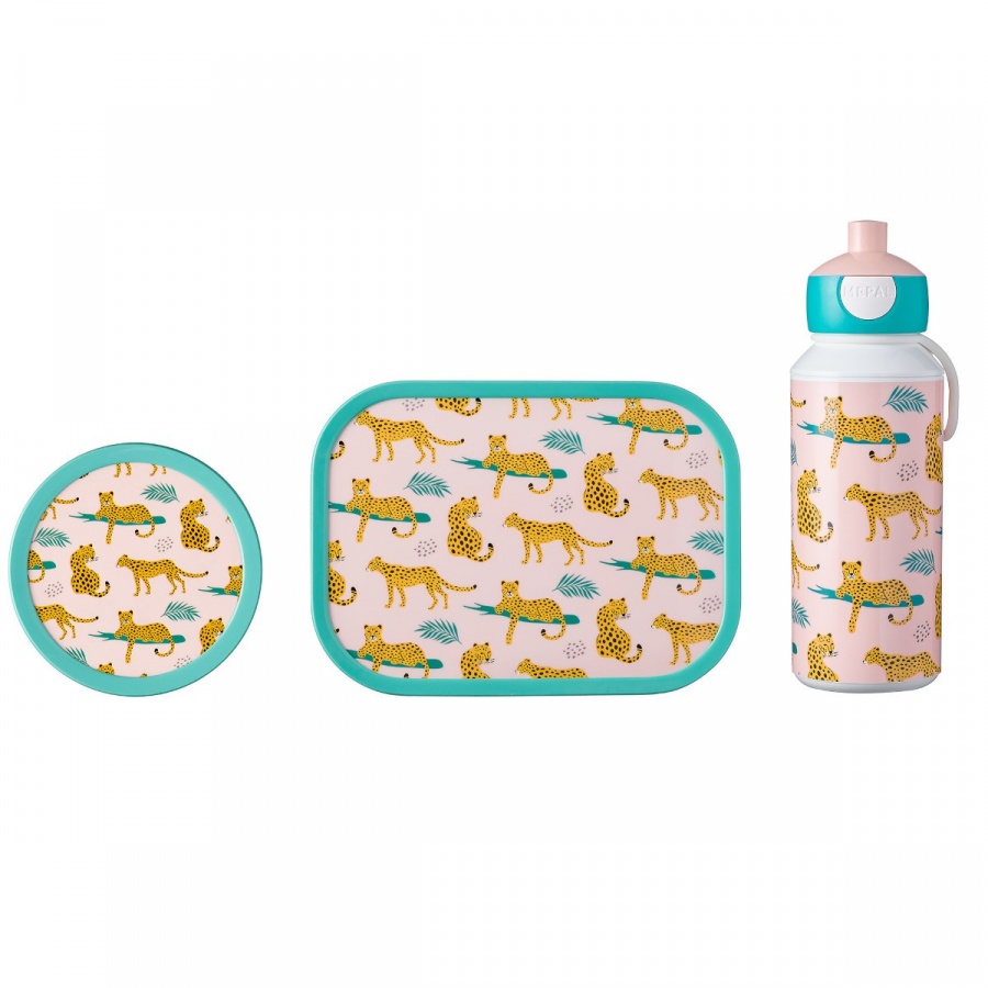 Lunch set campus 3 el. leopard 107410865388