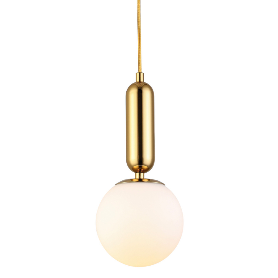 Lampa wisząca uno złota połysk 20 cm