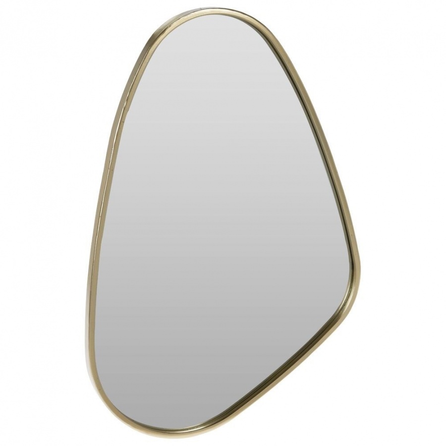 Lustro ścienne złote 28x40 cm