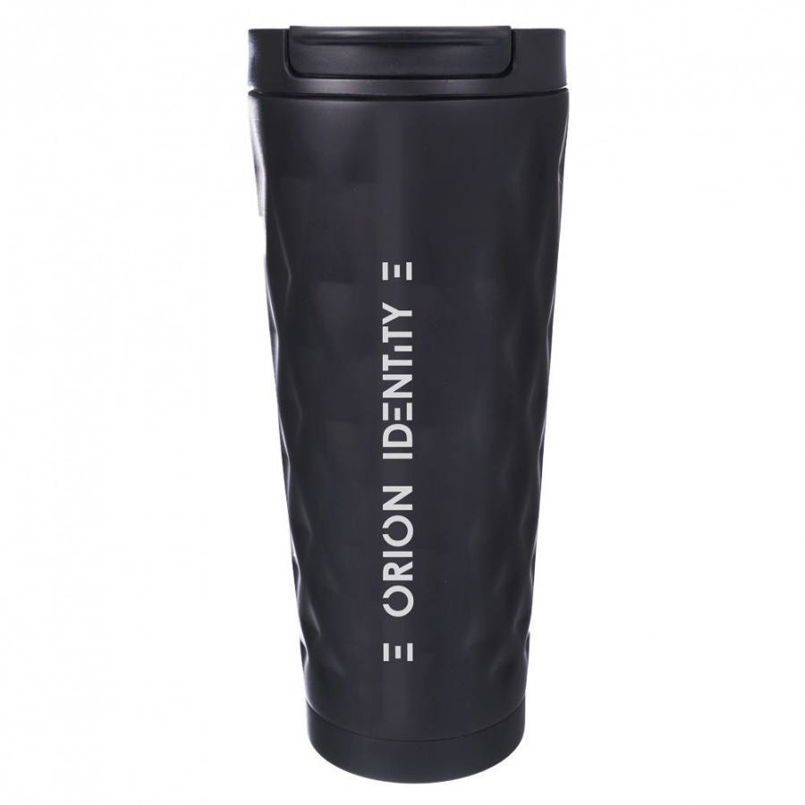 Kubek termiczny, termos stalowy, 0,5 l, szczelny, czarny