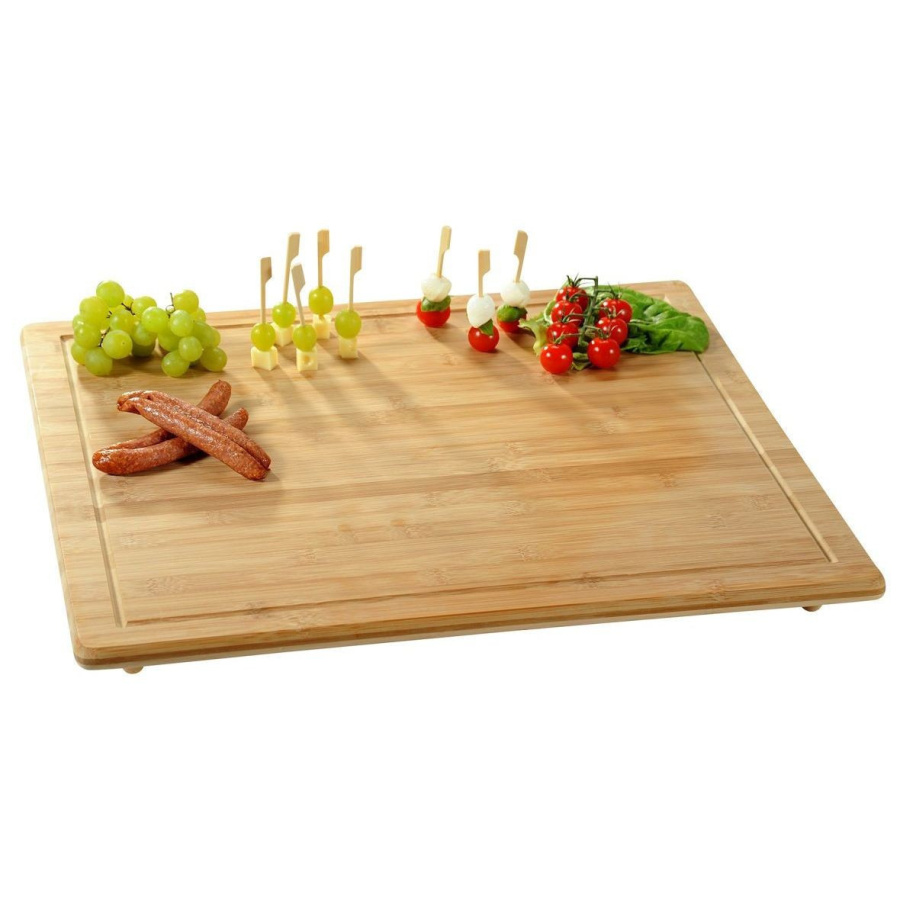 Kesper drewniana deska do krojenia xl pokrywa płyty grzewczej bambus 56x50x4 cm