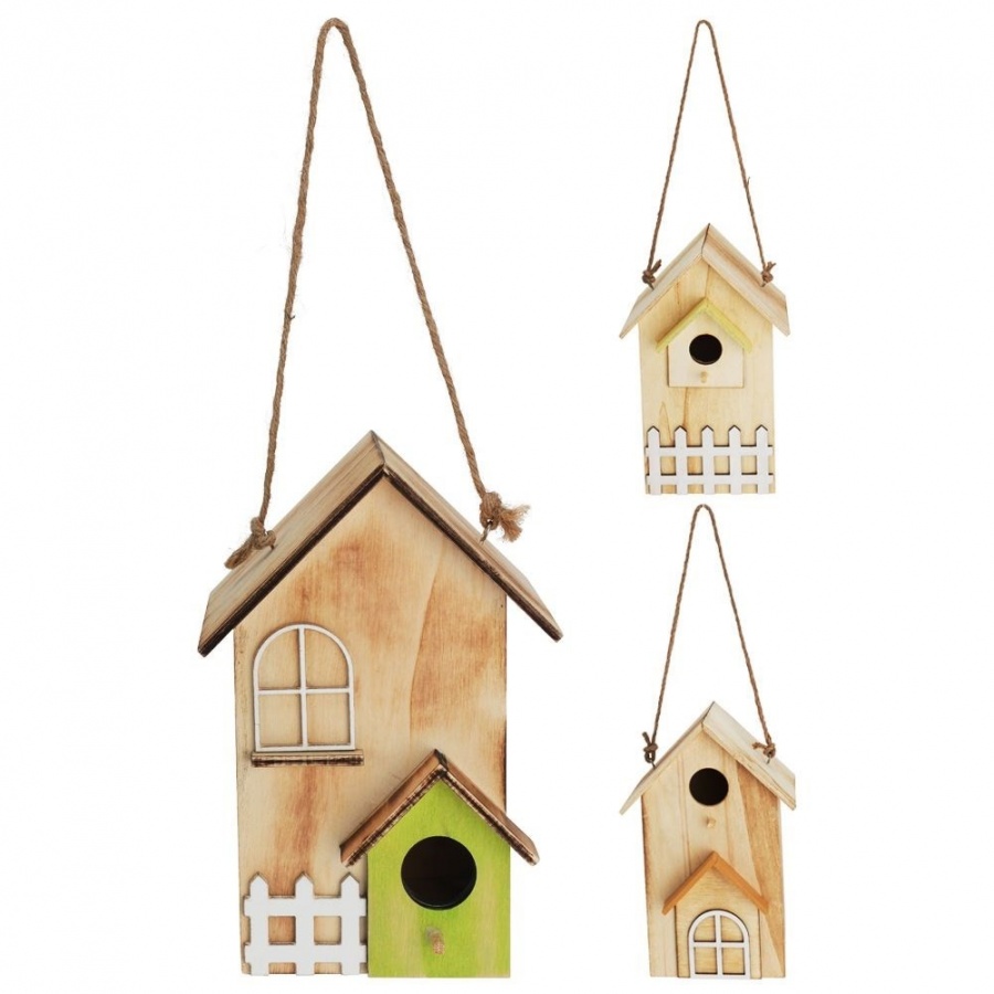 Budka lęgowa dla ptaków drewniana 21 cm