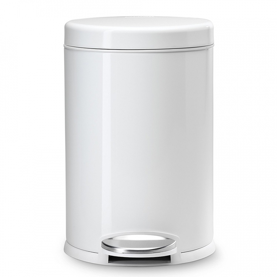 Kosz na śmieci pedałowy 4,5L Simplehuman biały