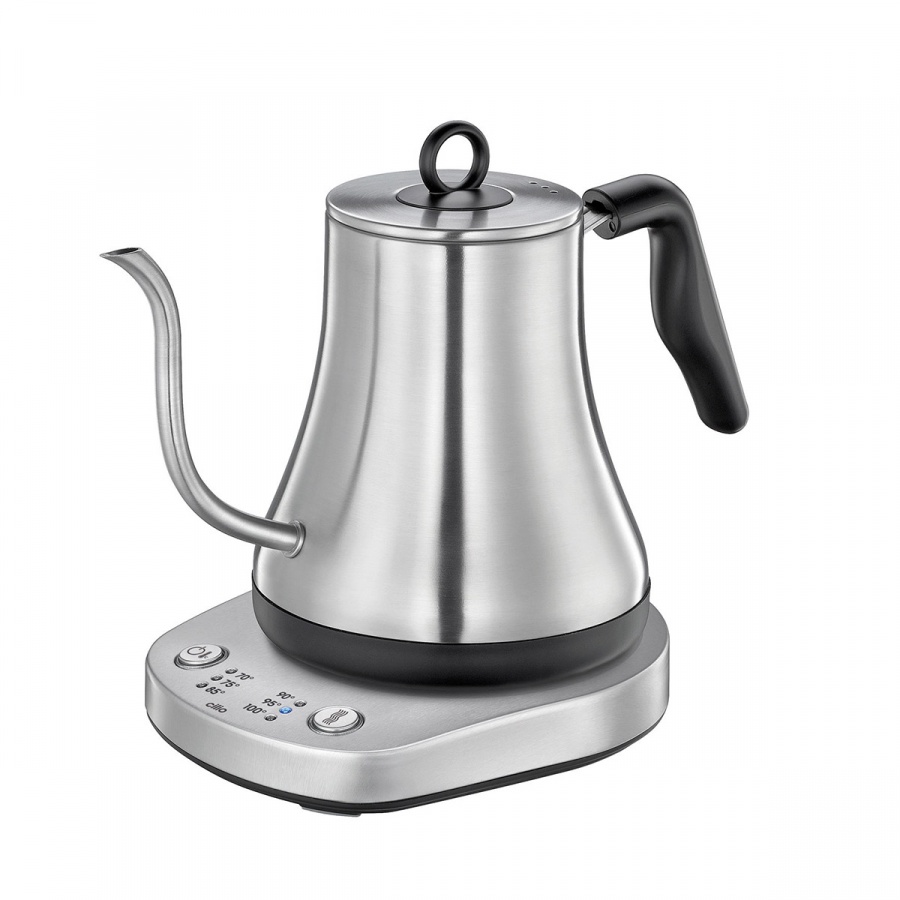 czajnik elektryczny do powolnego zalewania kawy, stal nierdzewna, śred. 16 x 19 cm, 0,8 l
