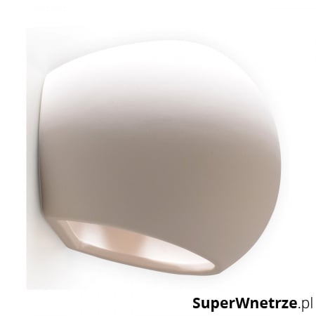 Kinkiet ceramiczny Globe 18x15cm Sollux Lighting biały