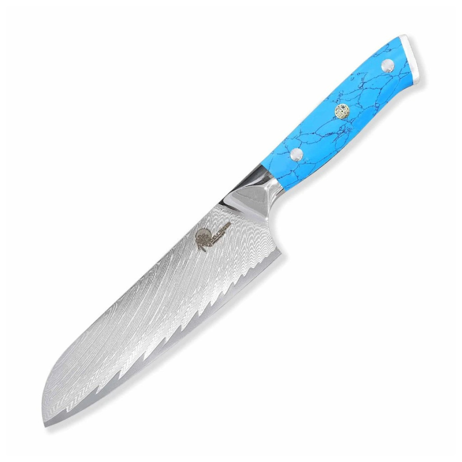 Nóż Dellinger BLUE STONE Santoku 180 mm [K-H260]