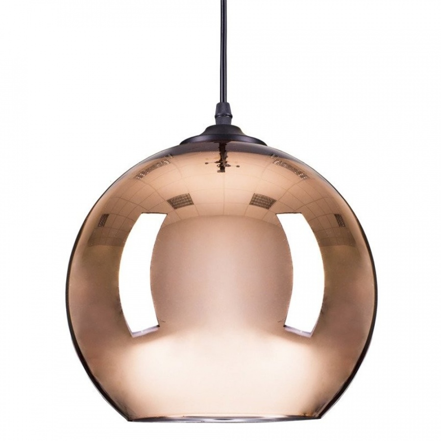 Lampa wisząca mirror glow - s miedziana 25 cm
