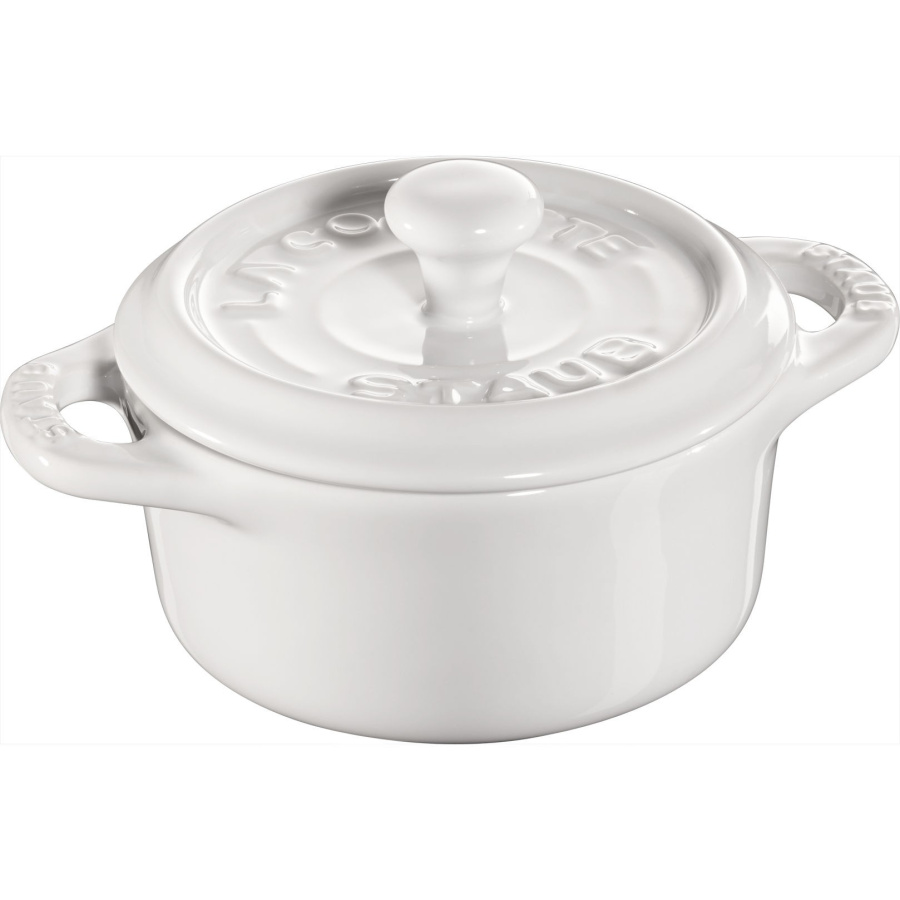 mini cocotte okrągły 200 ml, biały