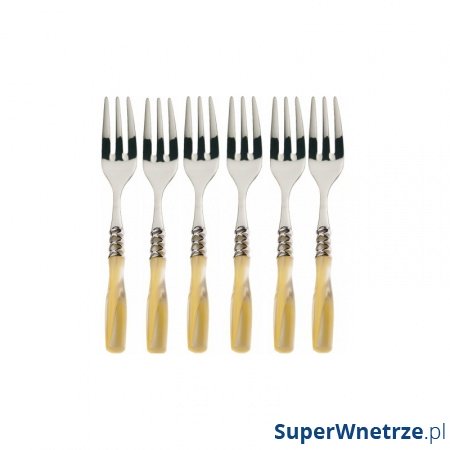 Komplet 6 widelczyków do ciasta 21x18x3 cm Casa Bugatii ARIANNA