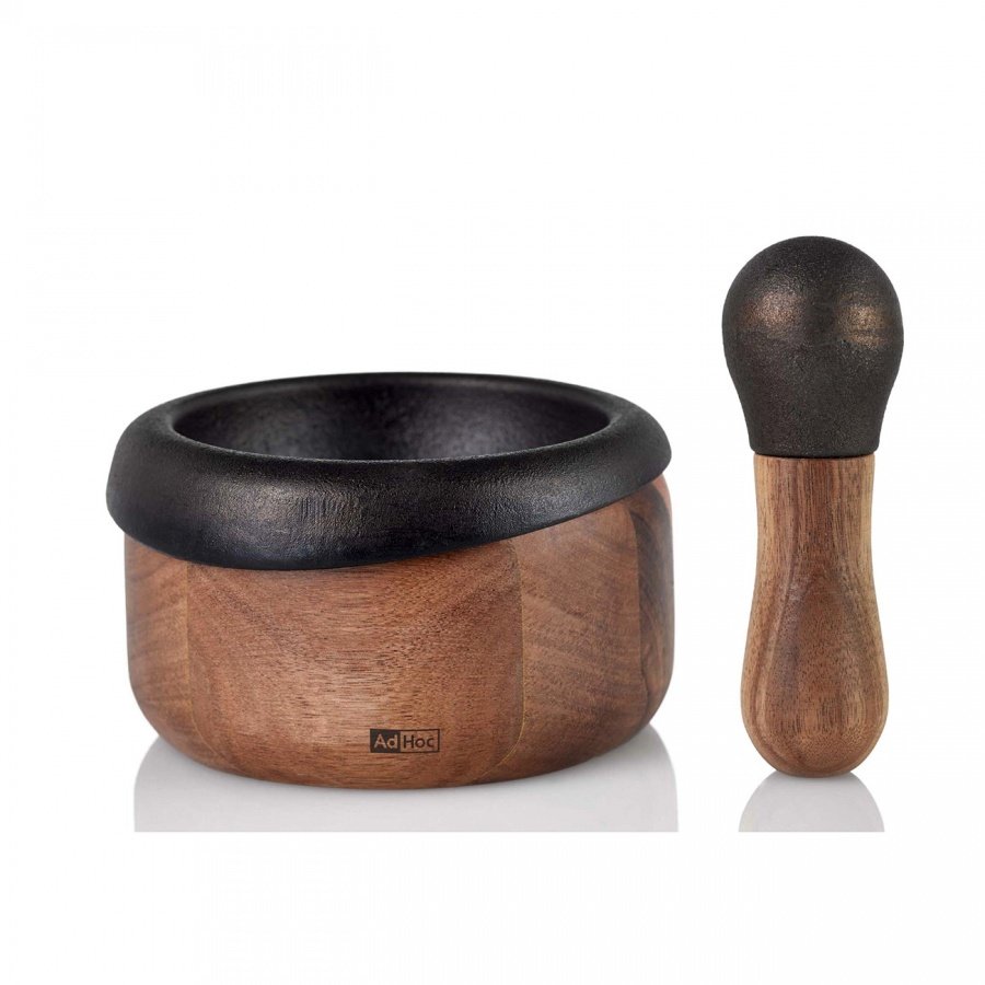 Moździerz żeliwny 13cm AdHoc Crush brązowy