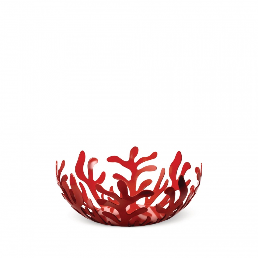 kosz na owoce, czerwony; 25 cm