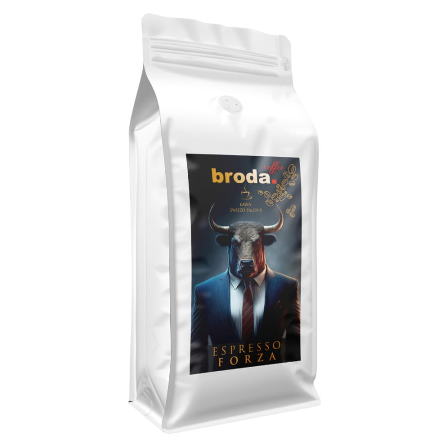 Kawa świeżo palona • broda. coffee • Espresso Forza 50% Arabica / 50% Robusta • 500g