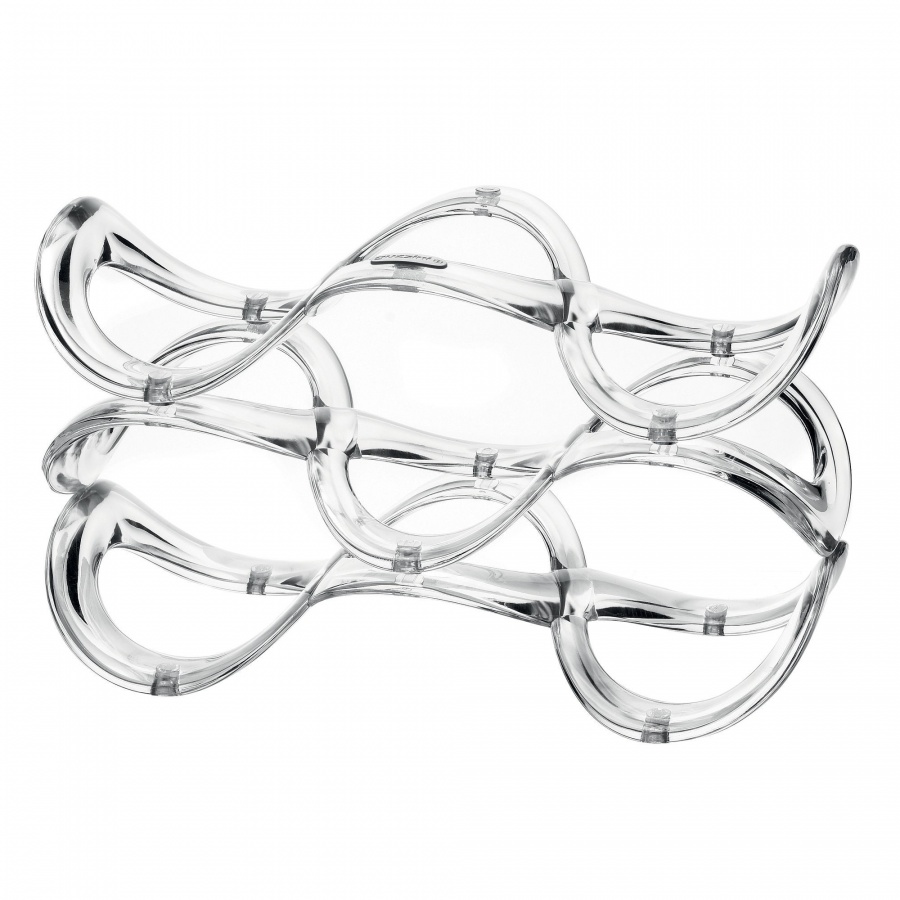 Stojak na wino, transparentny