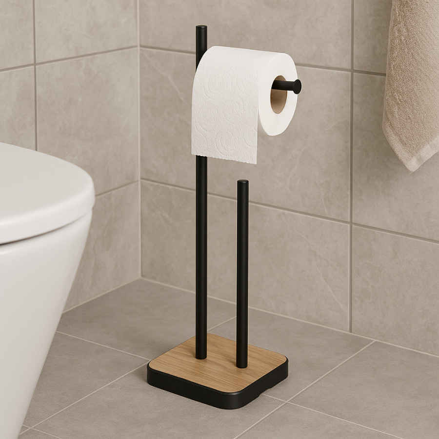 Stojak na papier toaletowy uchwyt wieszak wc zapas