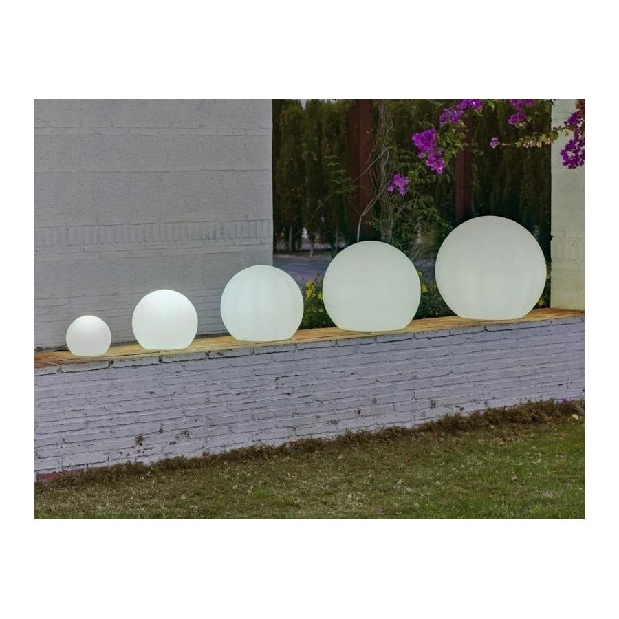 NEW GARDEN lampa ogrodowa BULY 40 SOLAR & BATTERY biała