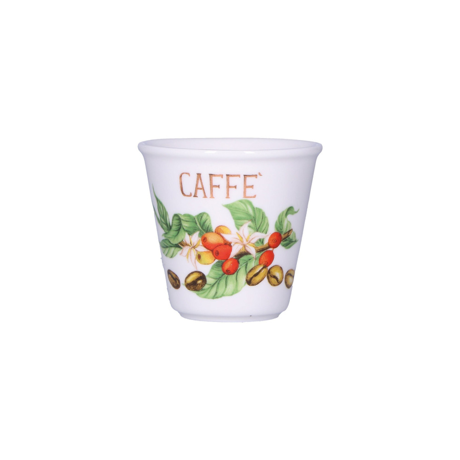 Zestaw 6 kieliszków na likier kawowy liquorelli - biały, 75 ml