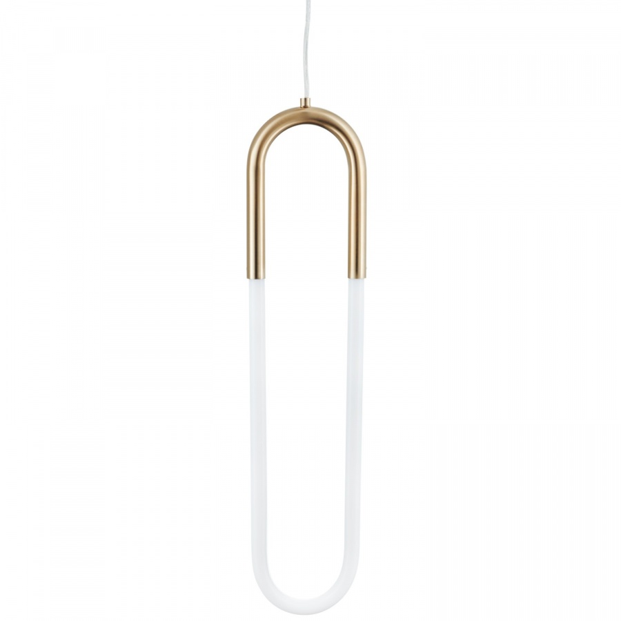 Lampa wisząca u-shape mosiądz 60 cm