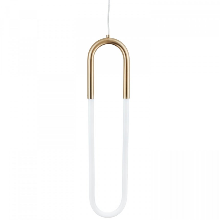 Lampa wisząca u-shape mosiądz 60 cm