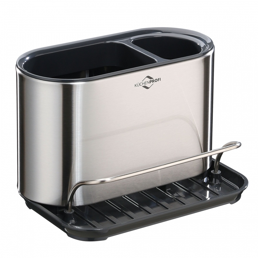 Organizer na akcesoria do zmywania, stal nierdzewna/tworzywo sztuczne, 18 x 13 x 12,5 cm