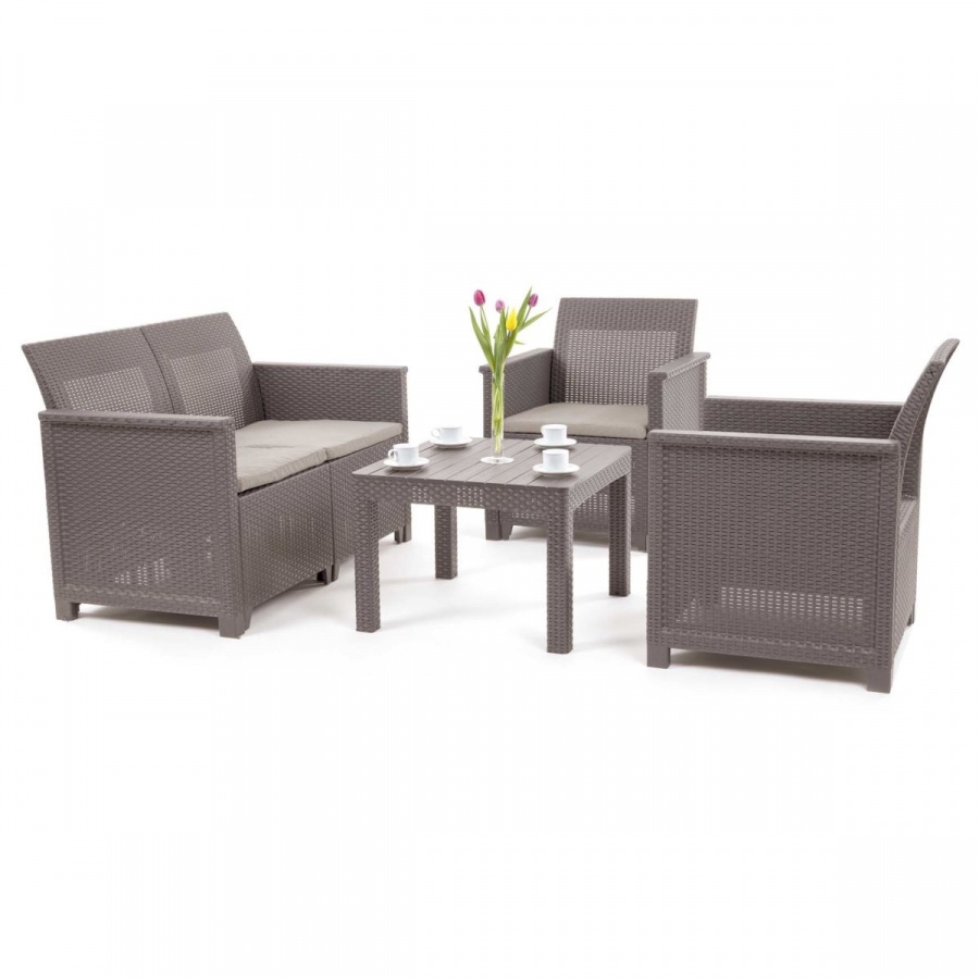 Zestaw Mebli Ogrodowych EMMA 2 Classic : Kolor - cappuccino/piasek