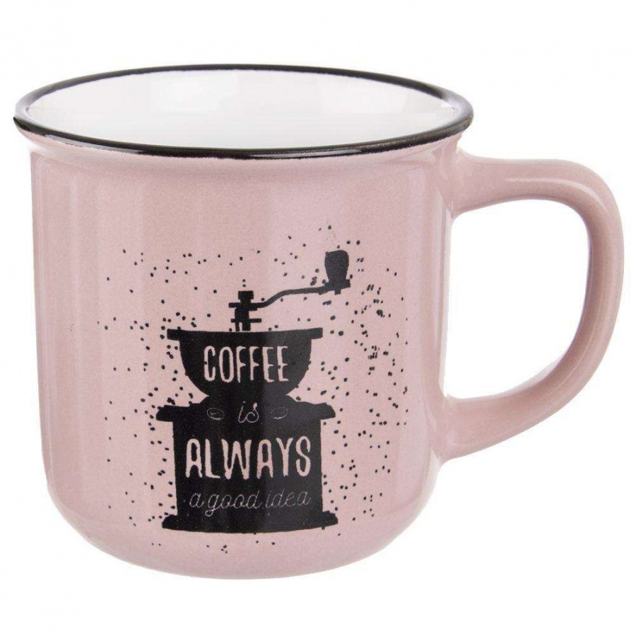 Kubek ceramiczny z uchem, do kawy, herbaty, 370 ml