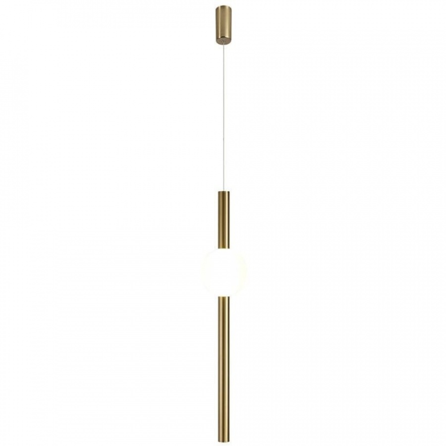 Lampa wisząca o-line led 63 cm mosiądz