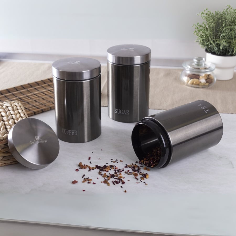 Zestaw 3 pojemników Berlinger Haus BH-1348 Carbon Edition