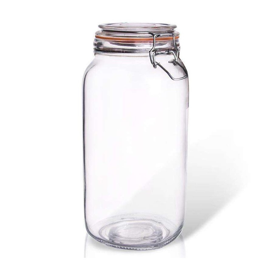 Słoik, pojemnik szklany patentowy z klipsem, BELA, 2 l