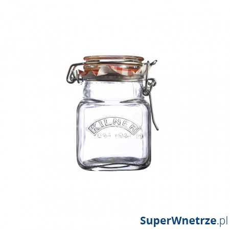 Słoik 0,07l Kilner Square Clip Top Jar przezroczysty