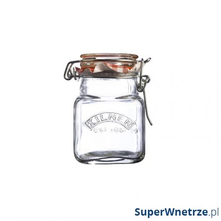 Słoik 0,07l Kilner Square Clip Top Jar przezroczysty