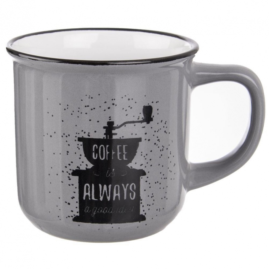 Kubek ceramiczny z uchem do kawy herbaty 370 ml