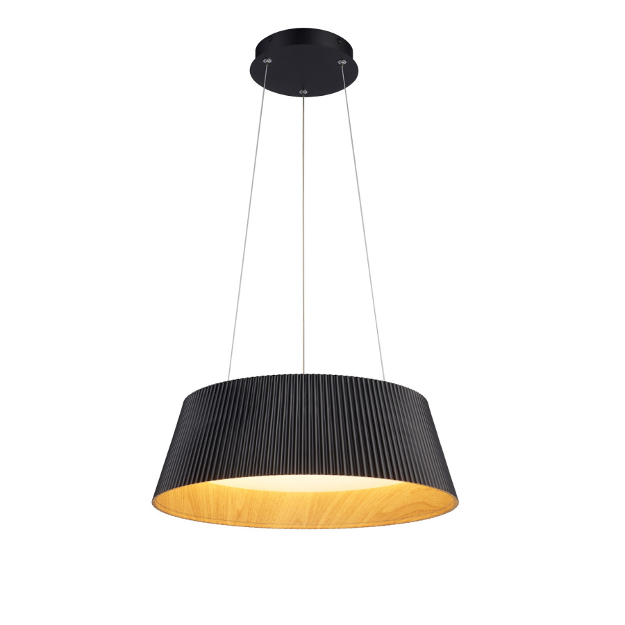 Lampa wisząca frill led czarna 45 cm