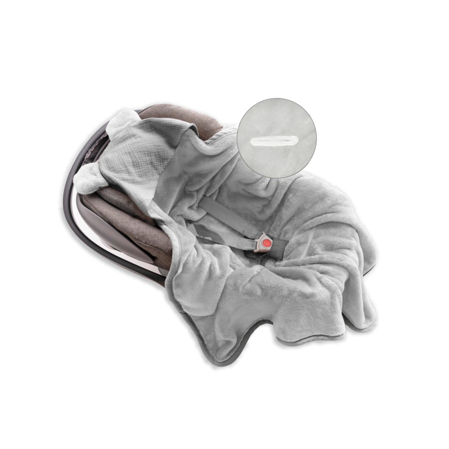 Kocyk KOALA MUSLIN z kapturkiem 95x95