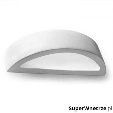 Kinkiet Ceramiczny Atena 38x9cm Sollux Lighting biały