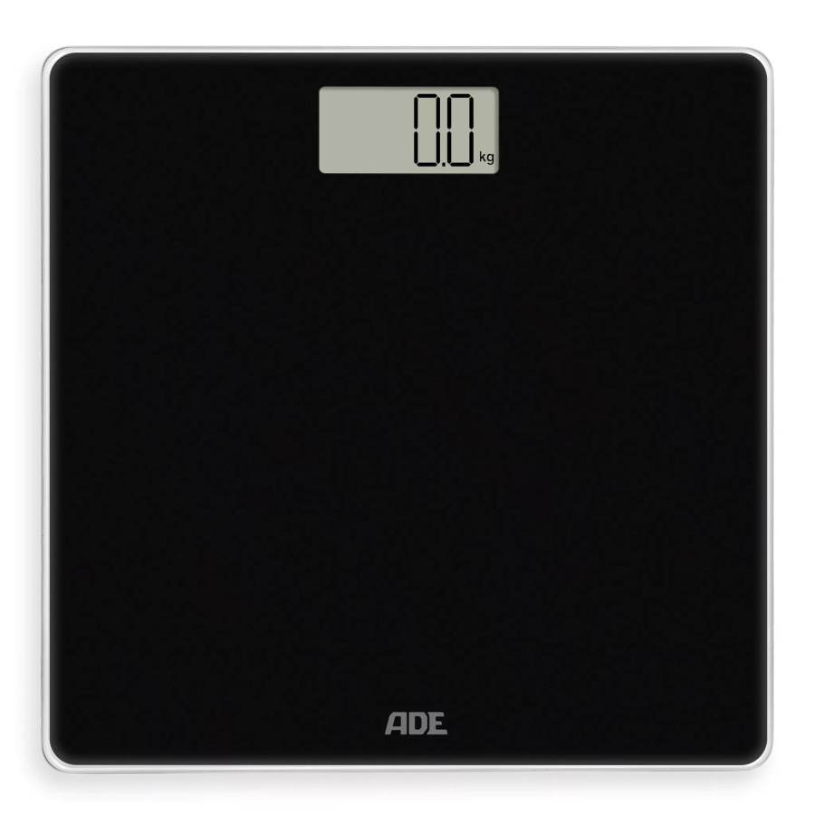 Waga łazienkowa, do 180 kg, 30 x 30 cm, czarna