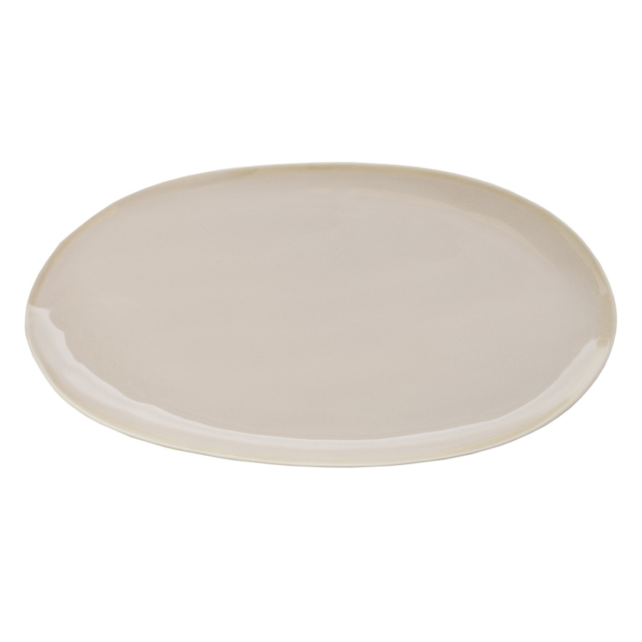 Eter talerz owalny 43x22,5 cm, beżowy