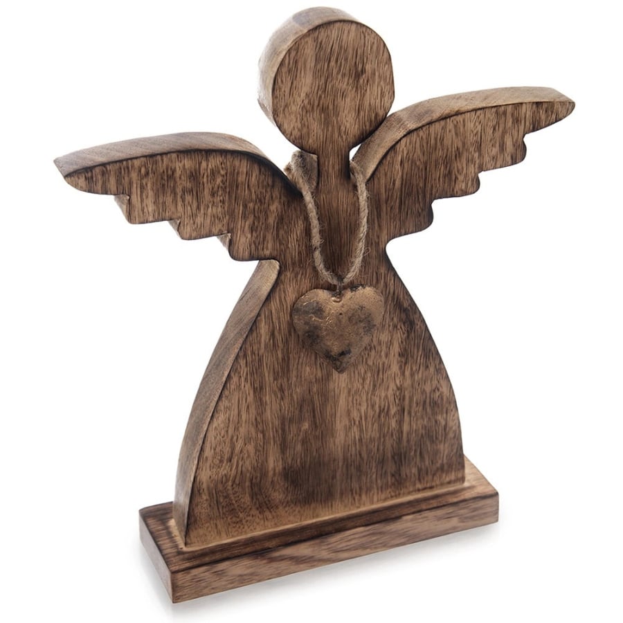 Figurka drewniana świąteczna anioł MANGO 29 cm