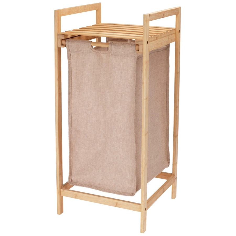 Kosz na pranie bambusowy 33x33x73cm