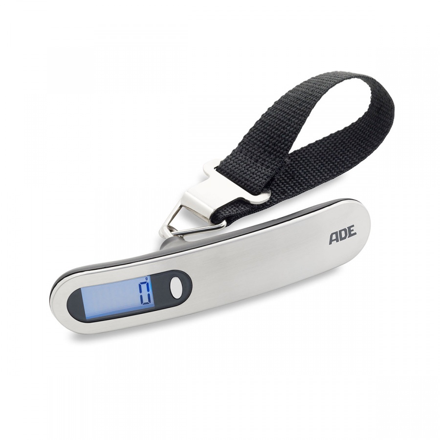 elektroniczna waga do bagażu, do 50 kg, 15 cm, metaliczna