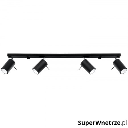 Plafon RING 4L czarny