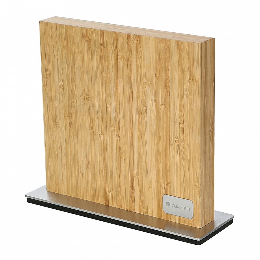 Blok na noże magnetyczny, 10 noży, 28 x 9 x 25 cm, bambus