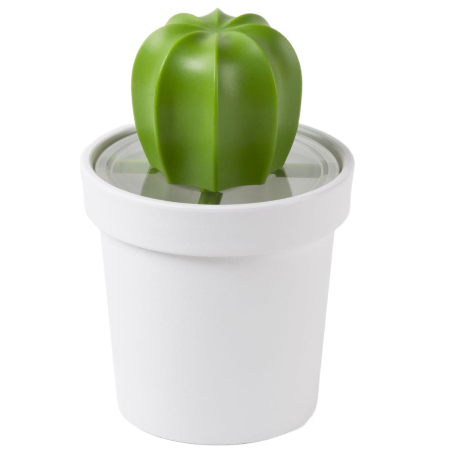 Pojemnik z łyżeczką na kawę kaktus Cacnister biało-pomarańcz 10280-OR-GN