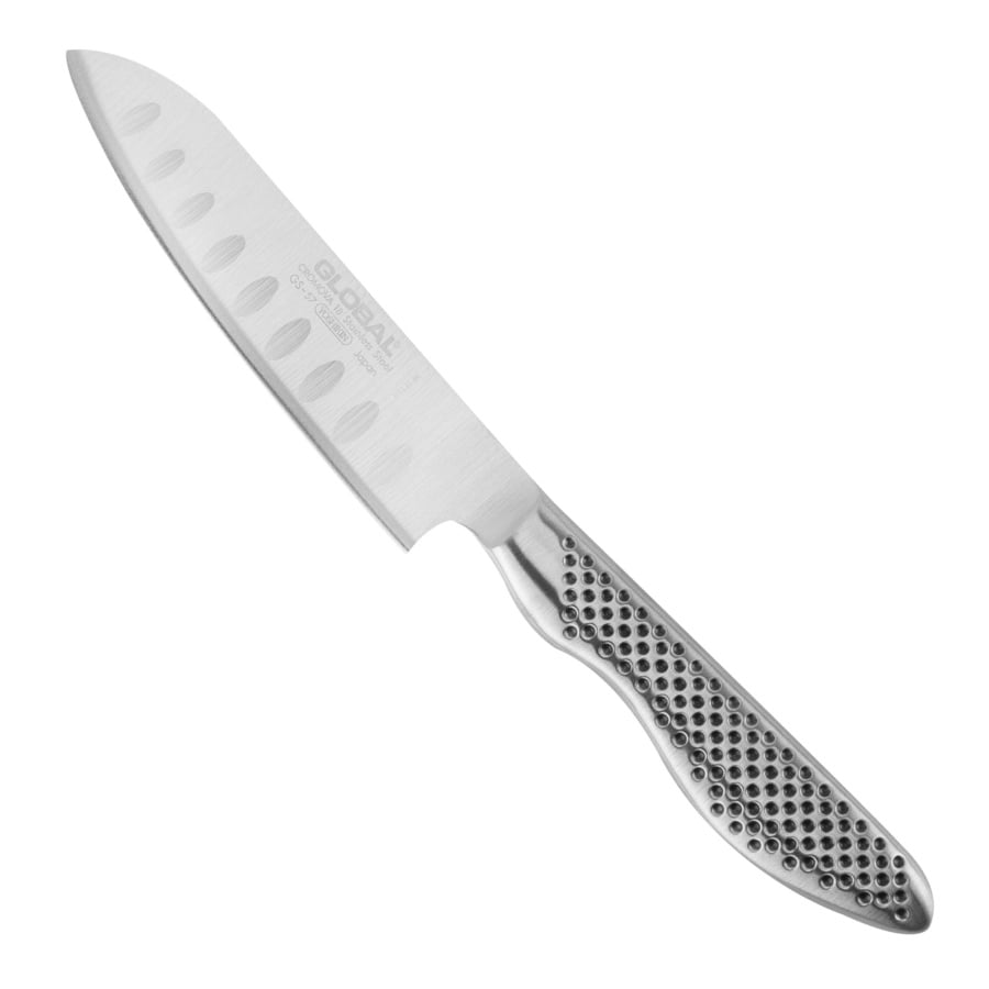 Nóż mini santoku 11 cm żłobiony | global gs-57