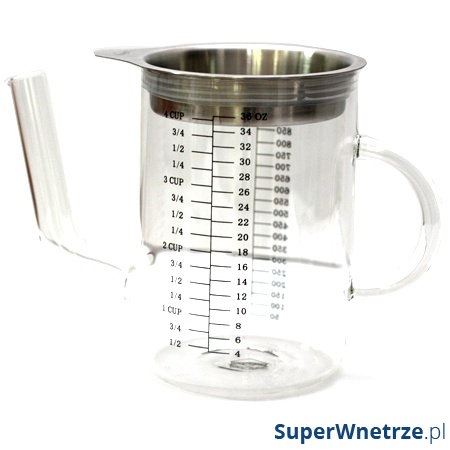 Szklany oddzielacz do tłuszczu Kuchenprofi